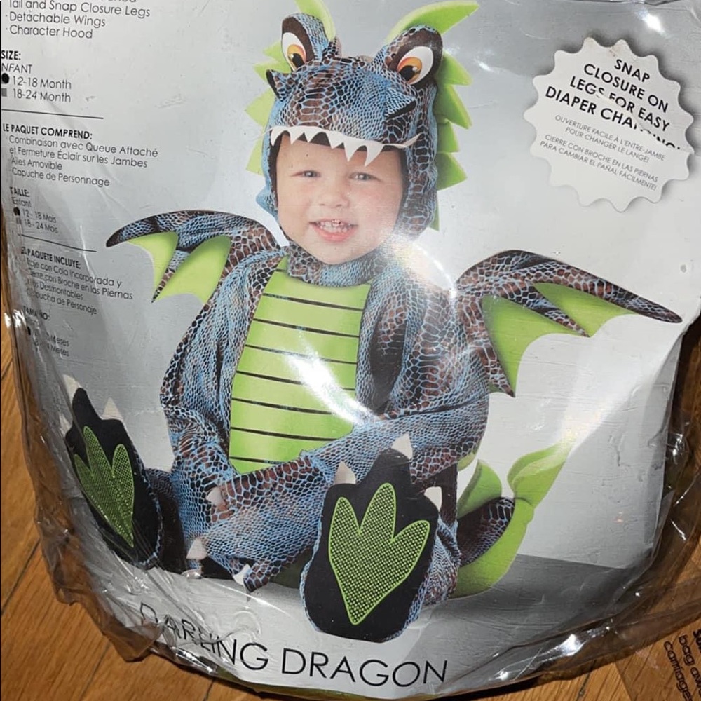 Super cute baby dragon Halloween costume 12m